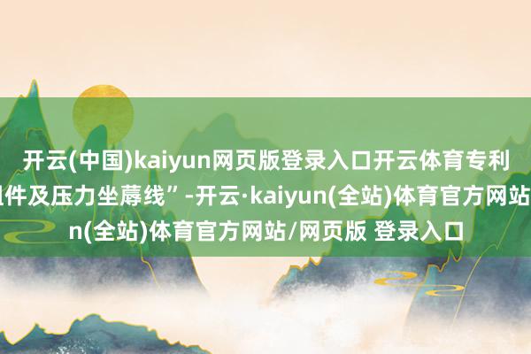 开云(中国)kaiyun网页版登录入口开云体育专利名为“压力加工组件及压力坐蓐线”-开云·kaiyun(全站)体育官方网站/网页版 登录入口