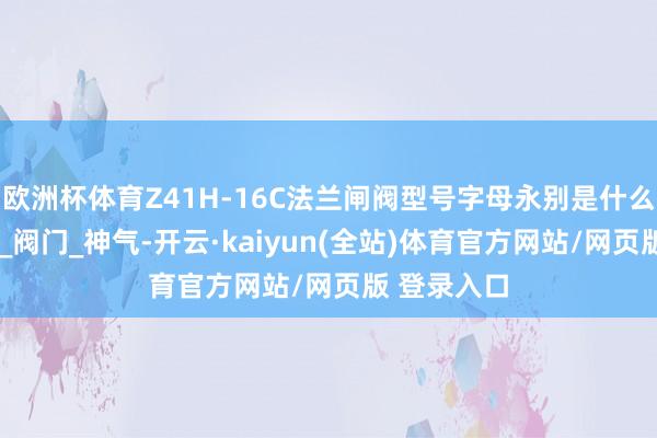 欧洲杯体育Z41H-16C法兰闸阀型号字母永别是什么兴趣_阀座_阀门_神气-开云·kaiyun(全站)体育官方网站/网页版 登录入口
